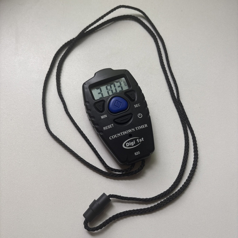 T-820 99 Minute Handheld Countdown Timer Black